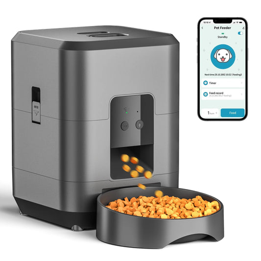 Hign-concerned Cat Feeder With App Control Timed Dispenser