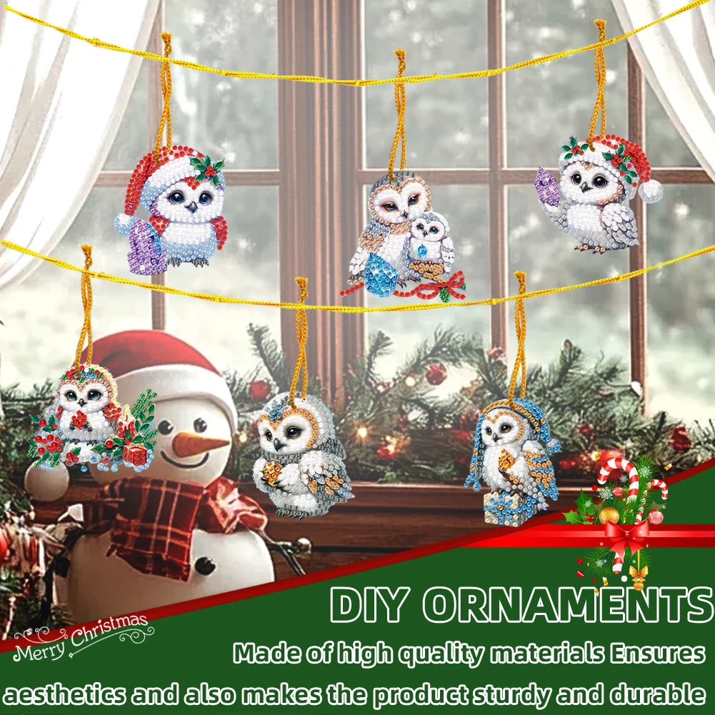 APWIKOGER Christmas 2D Diamond Art Kit Set Hanging Pendant Wall Door Decoration