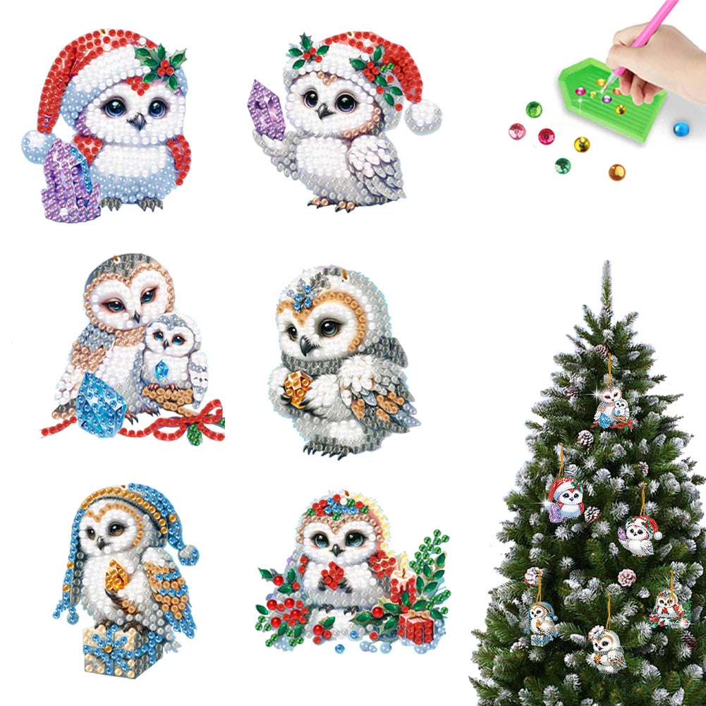 APWIKOGER Christmas 2D Diamond Art Kit Set Hanging Pendant Wall Door Decoration
