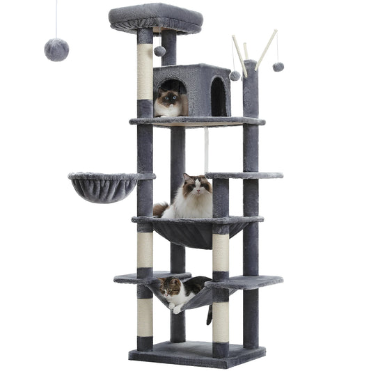 PAWZ Road Large Cat Tree Tower Plush Condos And Posts