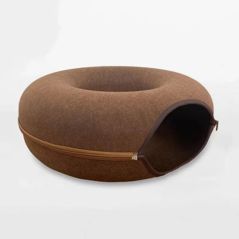 Donut Cat Bed Tunnel Toy For Cats And Kittens