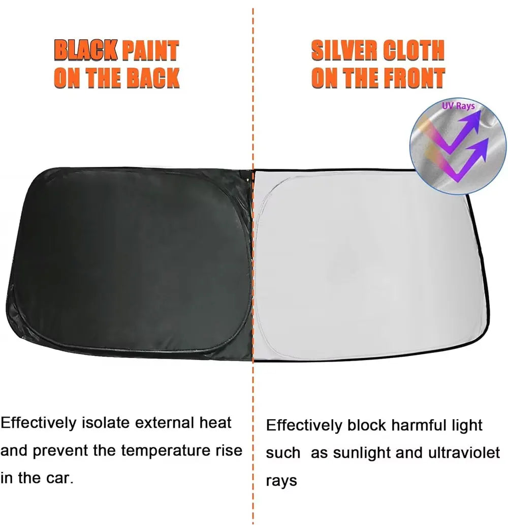 EZHomeEssentials Ford Bronco Windshield Sunshade Front UV