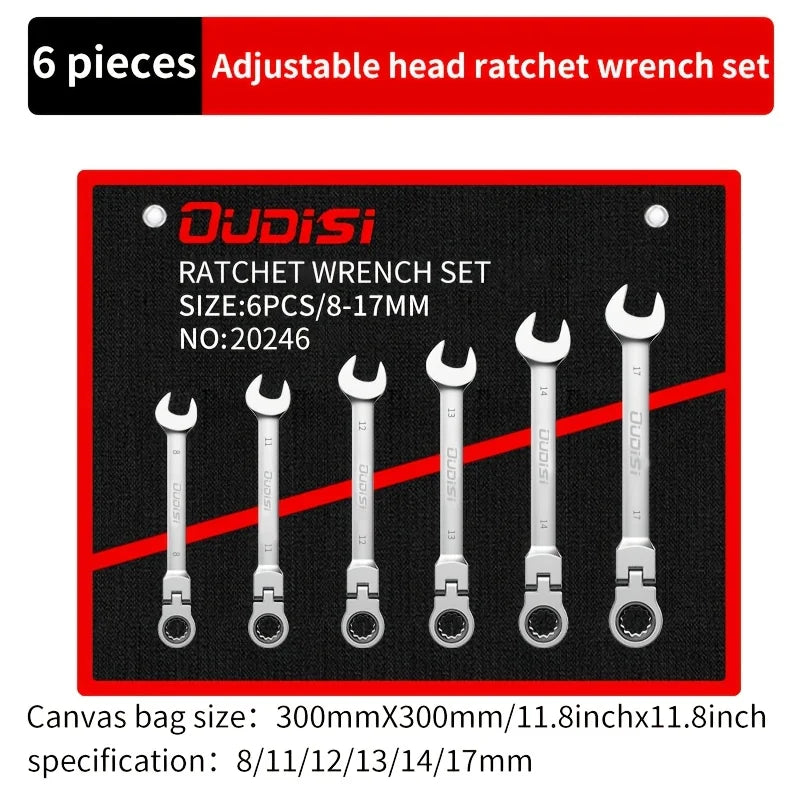 Professional Adjustable Wrench Set (3-Piece) - Chrome Vanadium Steel for Plumbing, Automotive & DIY Repairs