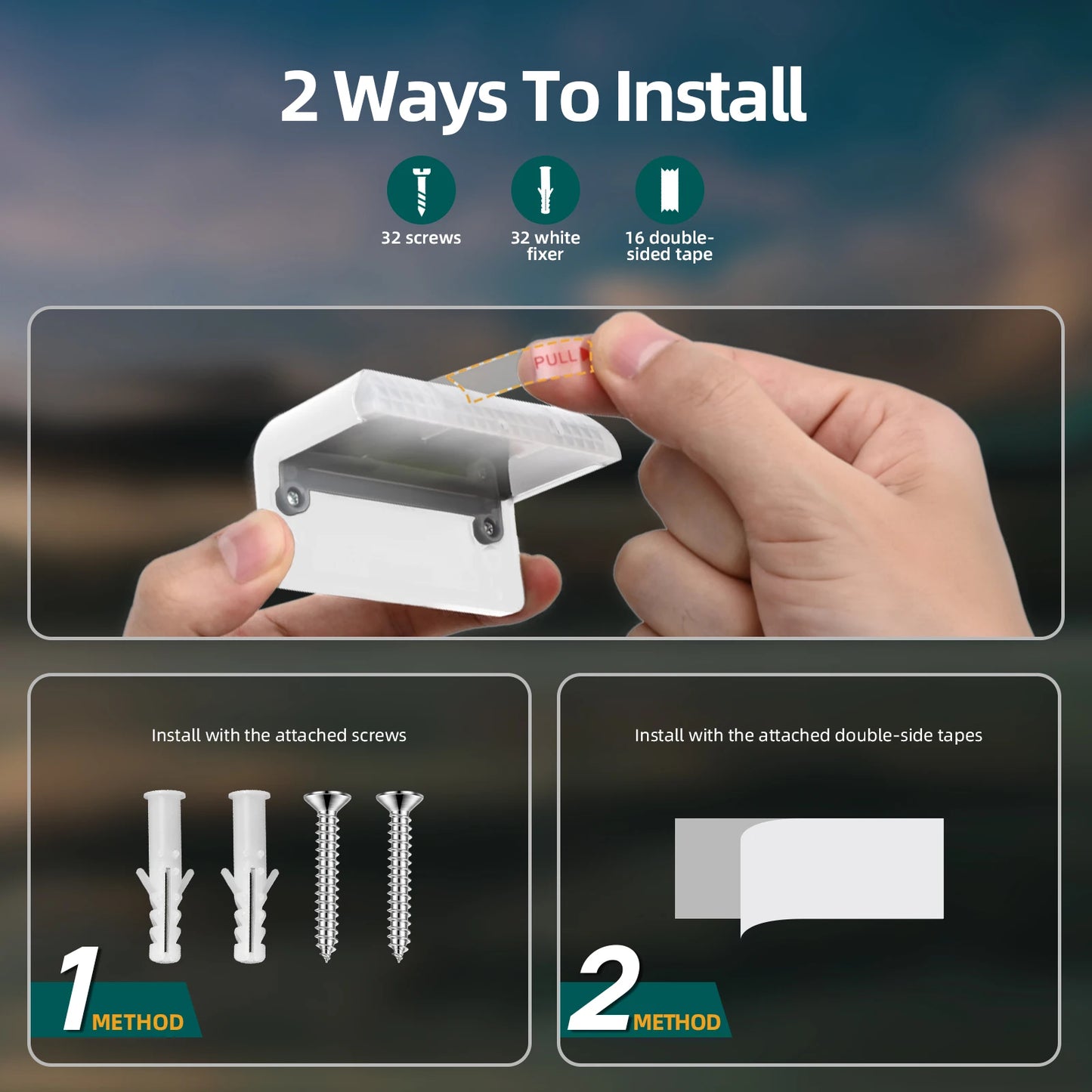 Hign-concerned Solar Deck Lights 16 Pack Outdoor Pathway