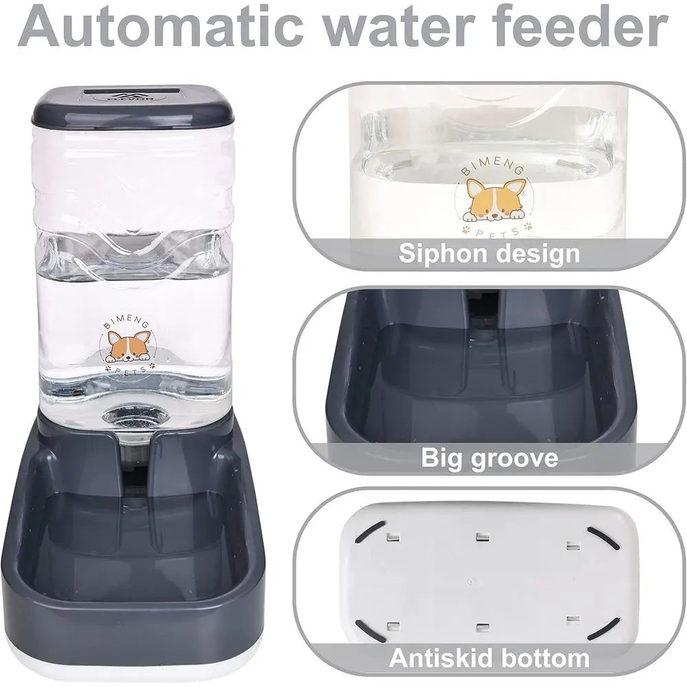 High Concerned Automatic Cat Feeder Gravity Food And Water Dispenser