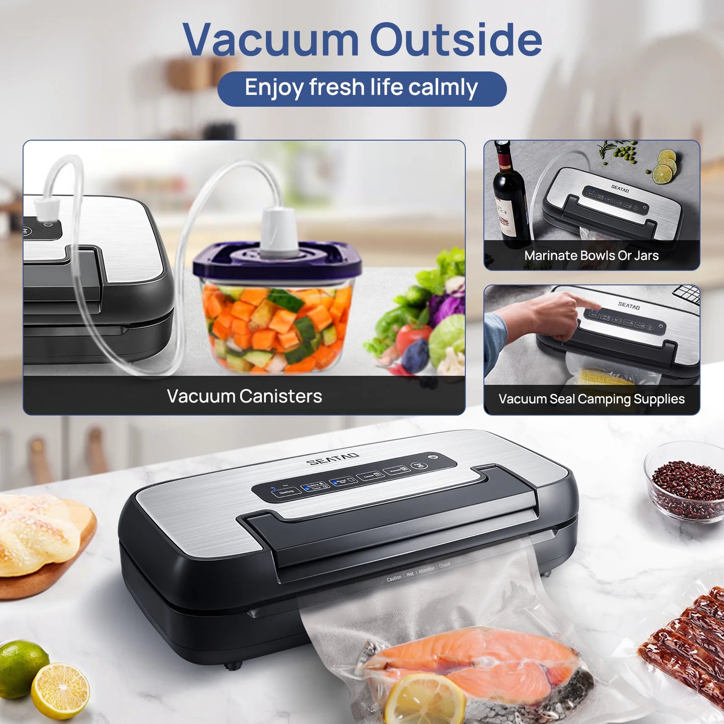 SEATAO Vacuum Sealer VH5156 Automatic Storage and Cutting