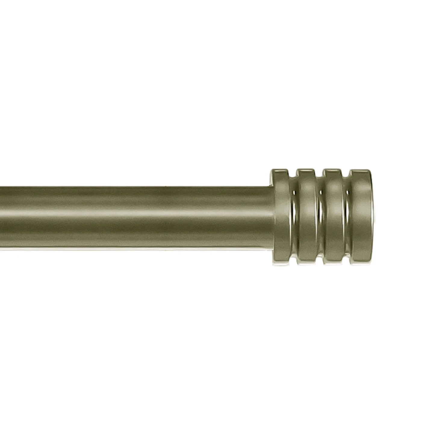 Heavy Duty Adjustable Curtain Rod Set End Caps