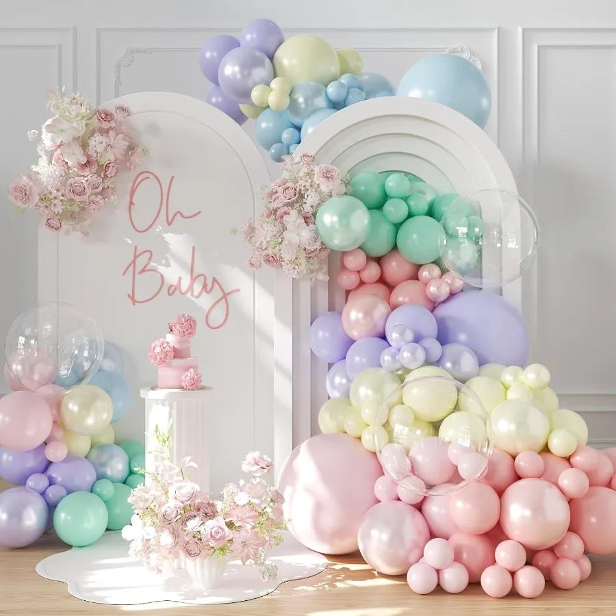 Hign-concerned Balloon Garland Arch Kit 126Pcs Pearls