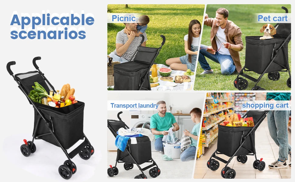 Foldable Cart Trolley For Market And Picnics