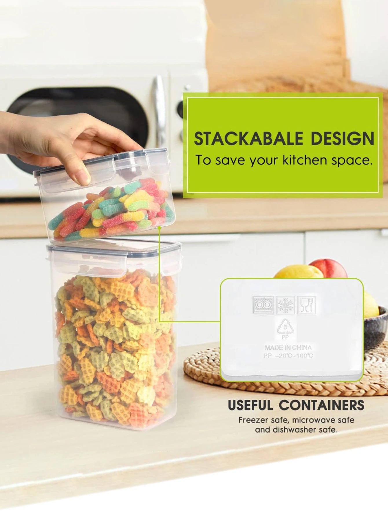 EZHomeEssentials 24pcs Airtight Food Storage Containers