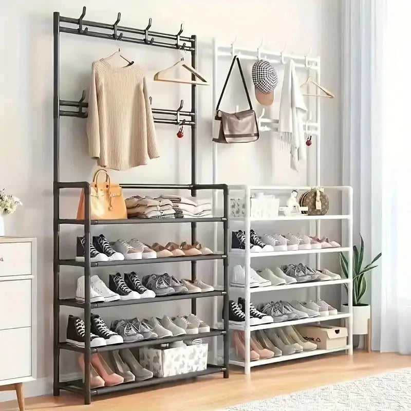 EZHomeEssentials Iron Shoe Hanger And Hallway Organizer