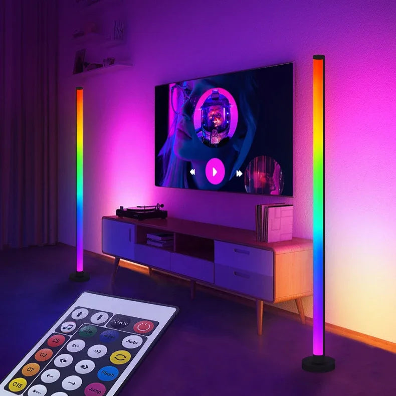 EZHomeEssentials Smart RGB Floor Lamp With Music Sync