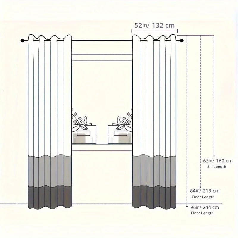 Golden Wave Circle Blackout Drapes with Grommets