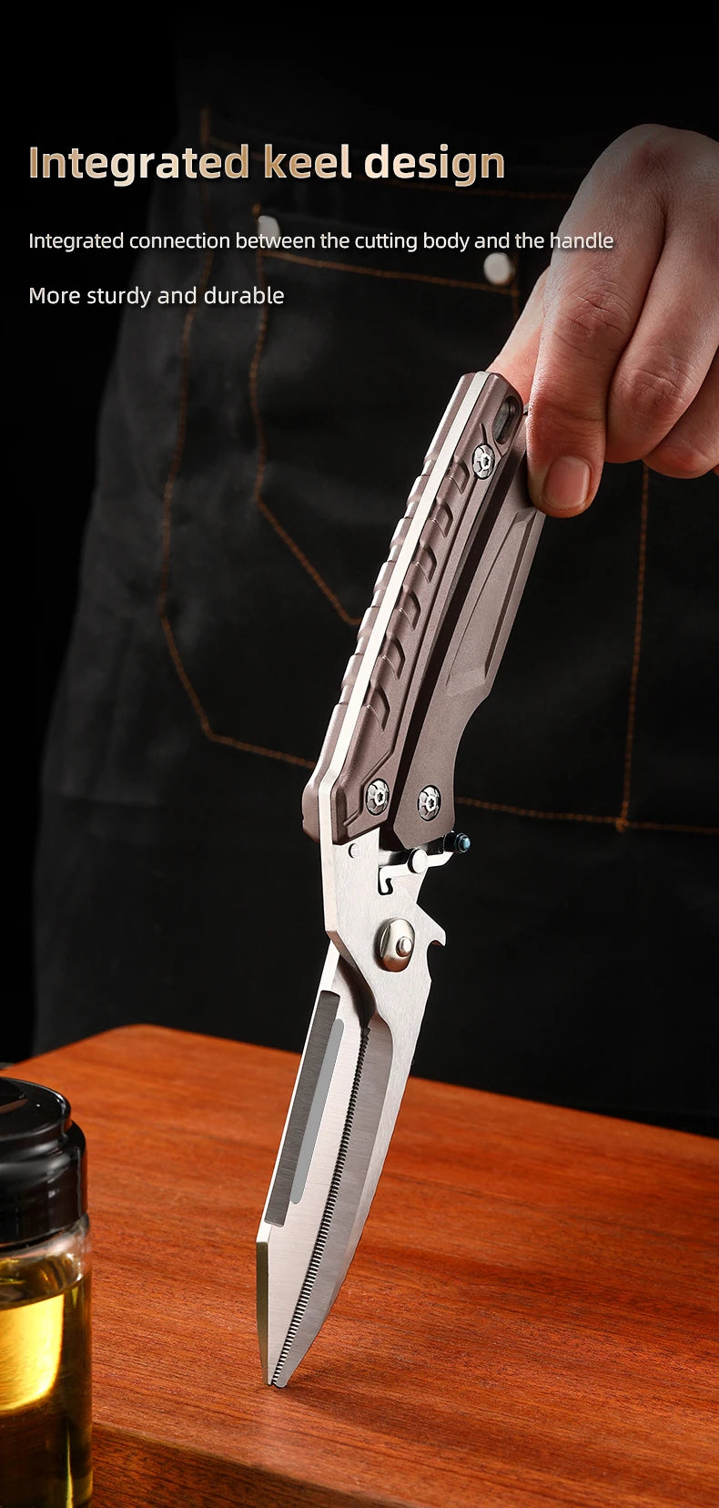 Hign-concerned Heavy Duty Poultry Shears Stainless Scissors