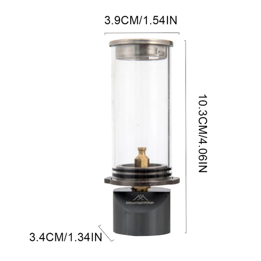 Portable Camping Gas Lantern Tent Night Light Windproof Outdoor Butane Gas Candle Light for Emergency Fishing Picnic Gas Lamp