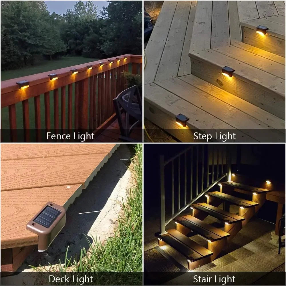 SZRSTH Solar Deck Lamps 16 Pack Outdoor Path Lights