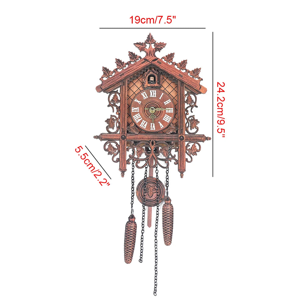 Is Smart Device Wooden Wall Clock Pendulum Living Room
