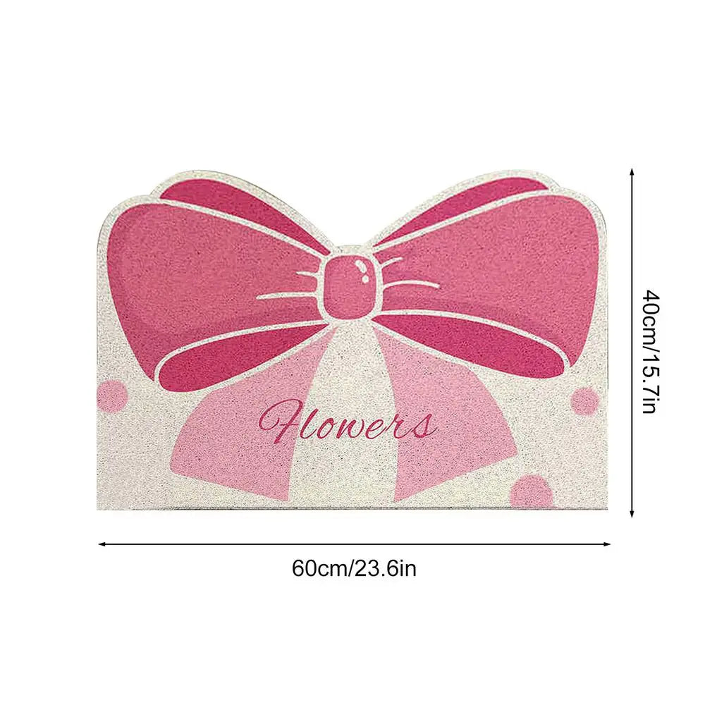 EZHomeEssentials Cute Bow Carpet Non Slip Kids Room Rug