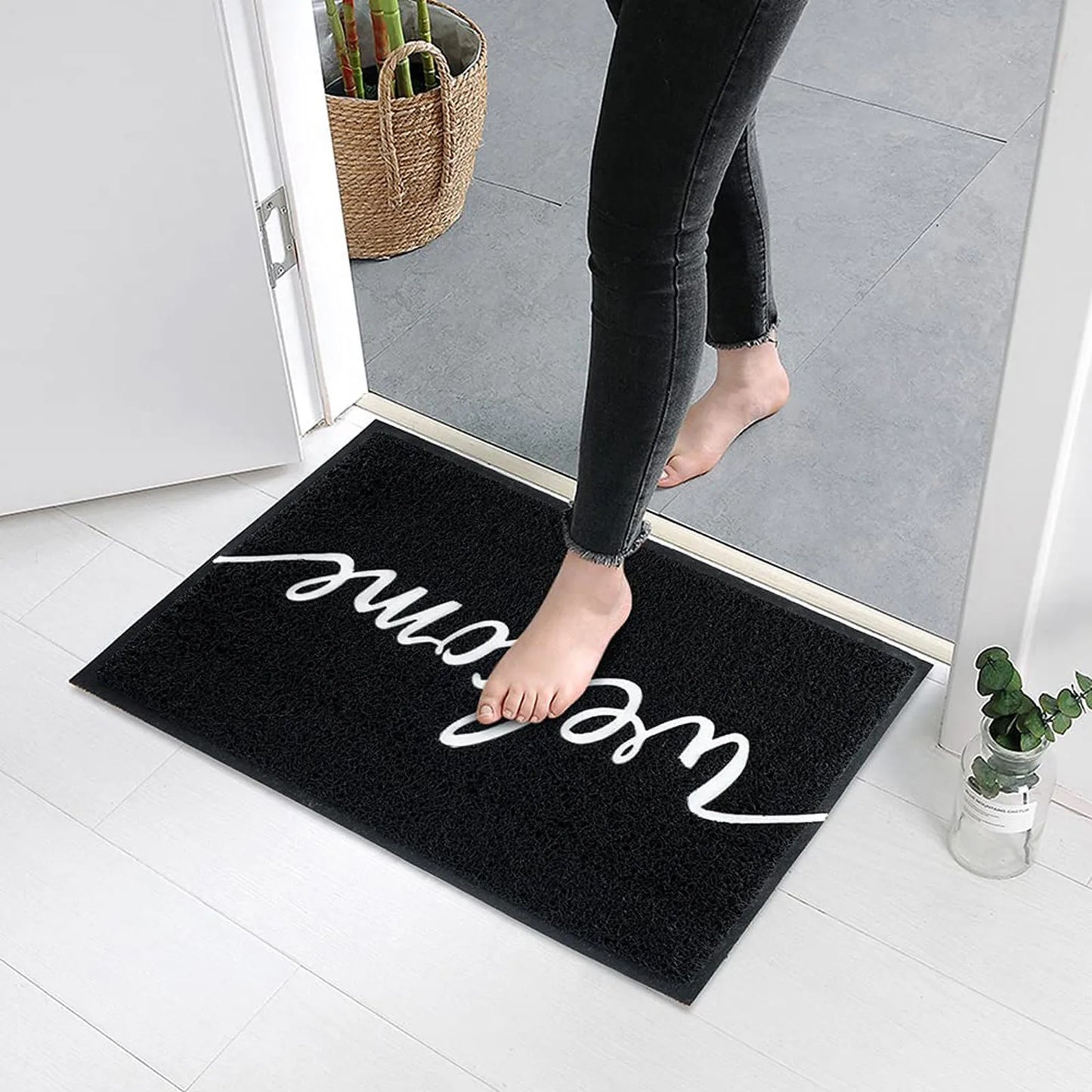 EZHomeEssentials PVC Door Mat Love Home Front Outdoor Decor