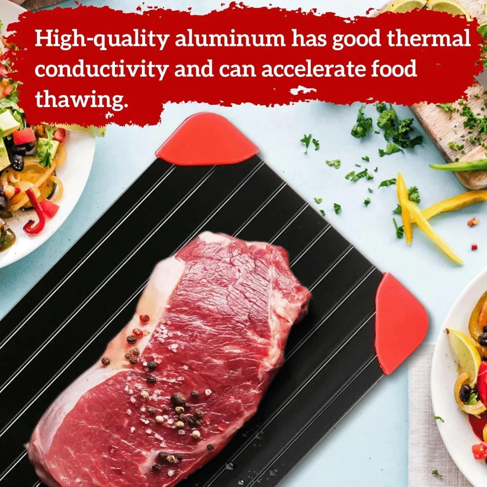 Frozen meat defrosting tray, magic quick natural heating defrosting plate, small size defrosting plate kitchen mat