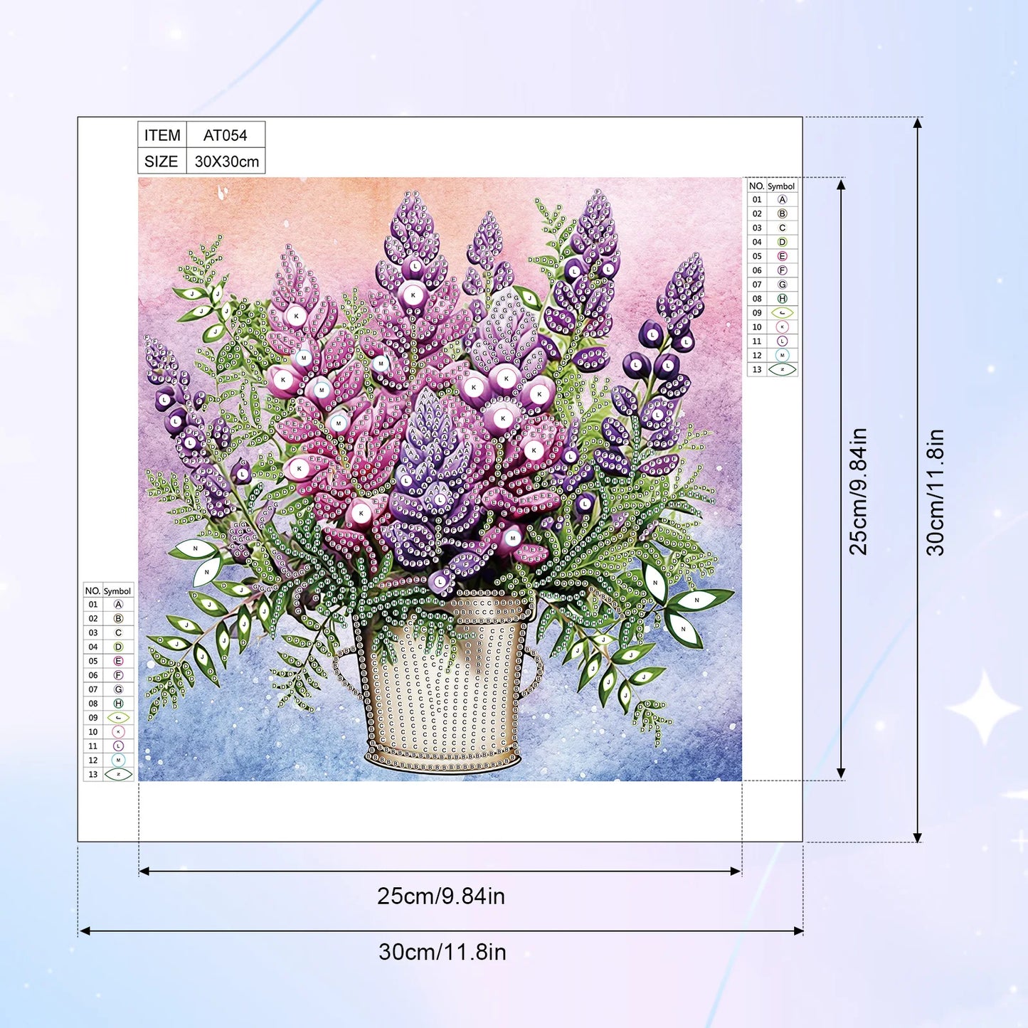 Choice Diamond Art Flower Bucket Special Shape Kit for Beginners