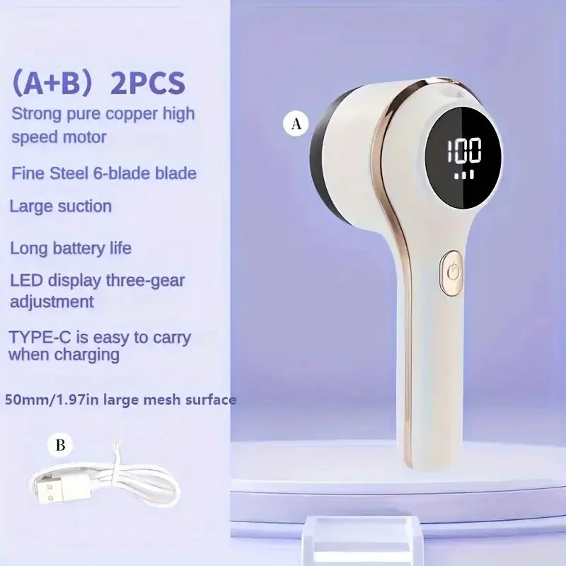 EZHomeEssentials 3 Speed USB C Fabric Shaver Lint Remover
