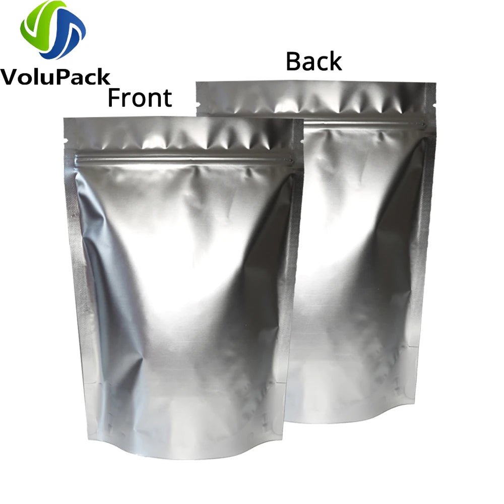EZHomeEssentials Stand Up Mylar Pouches Reclosable Zip Lock