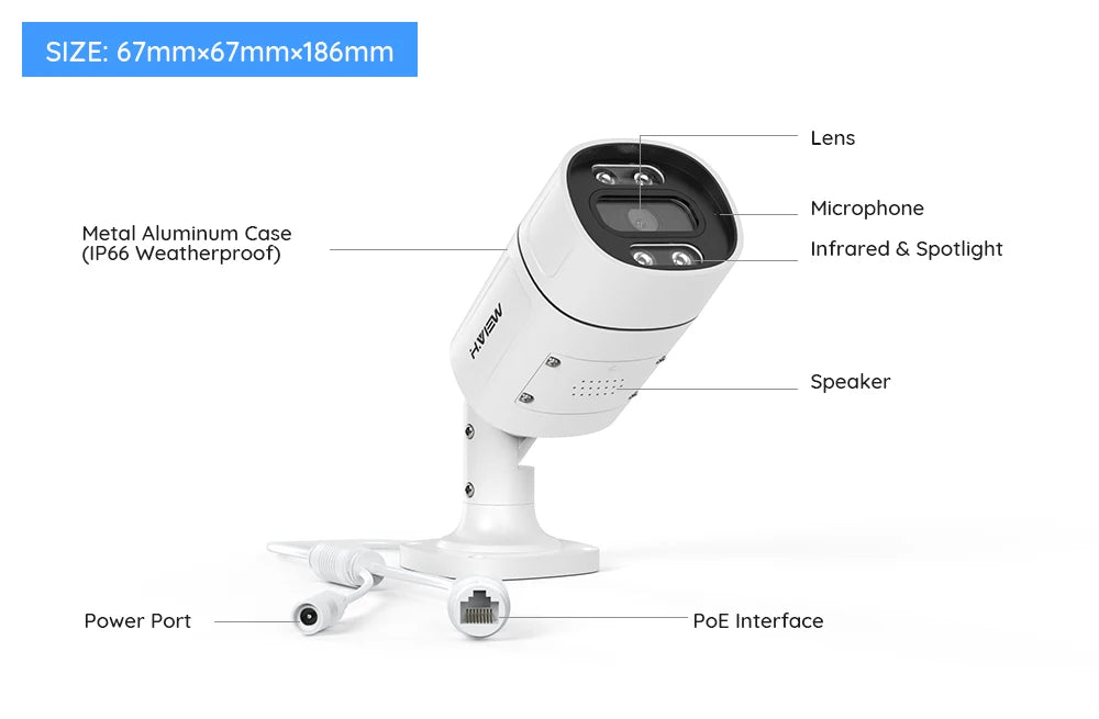 4K 5MP 8MP Camera System 8-Channel NVR