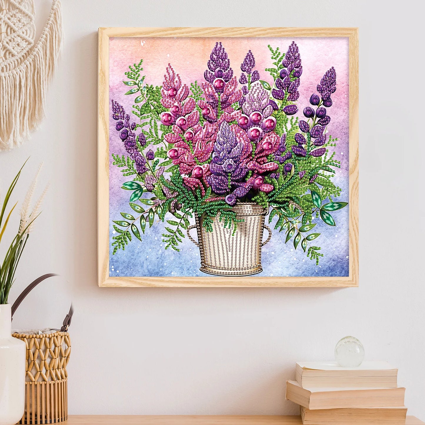 Choice Diamond Art Flower Bucket Special Shape Kit for Beginners