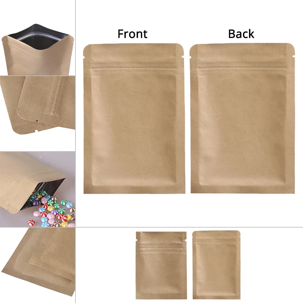 VoluPack Mylar Bags Tear Notch Smell Proof Zip Lock