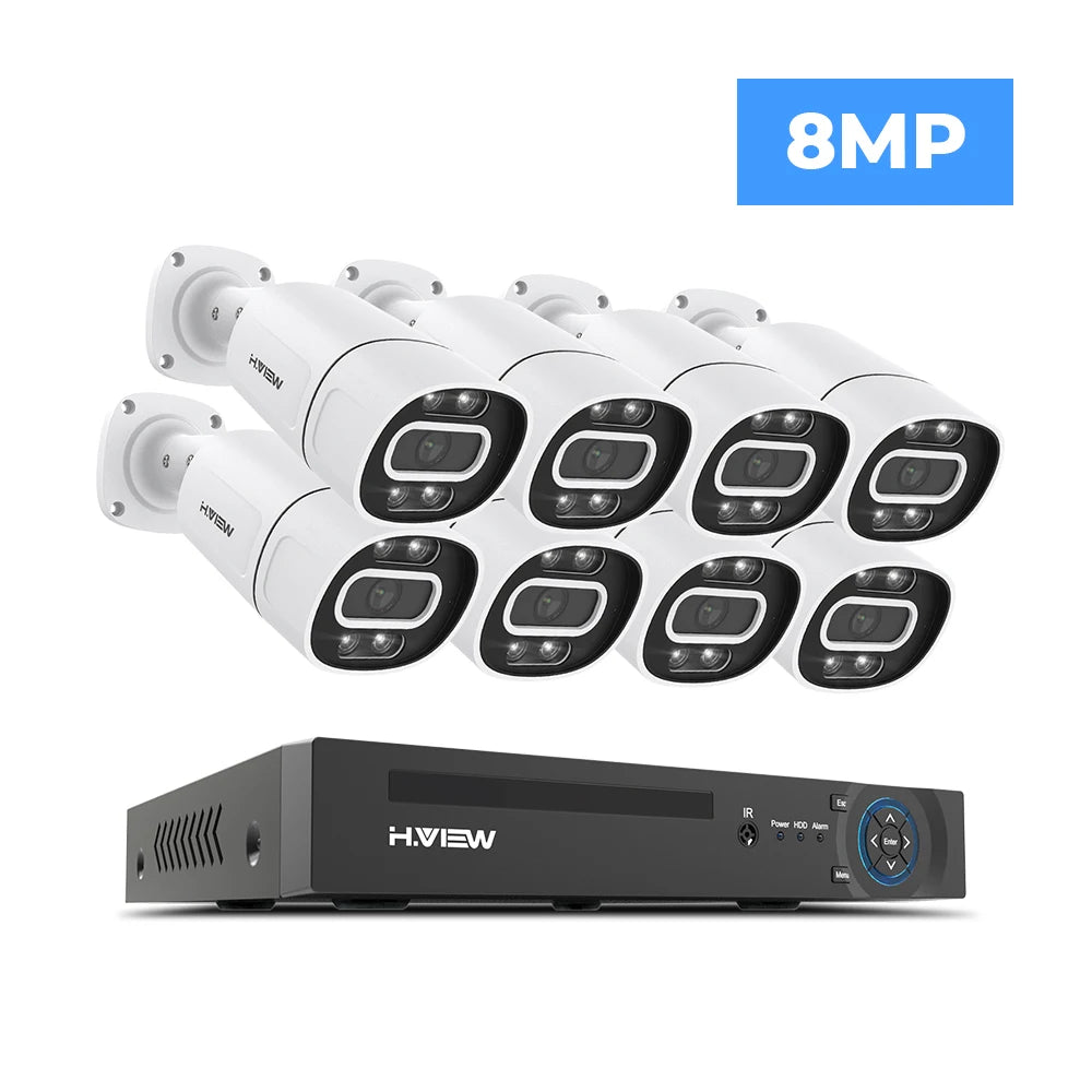 4K 5MP 8MP Camera System 8-Channel NVR