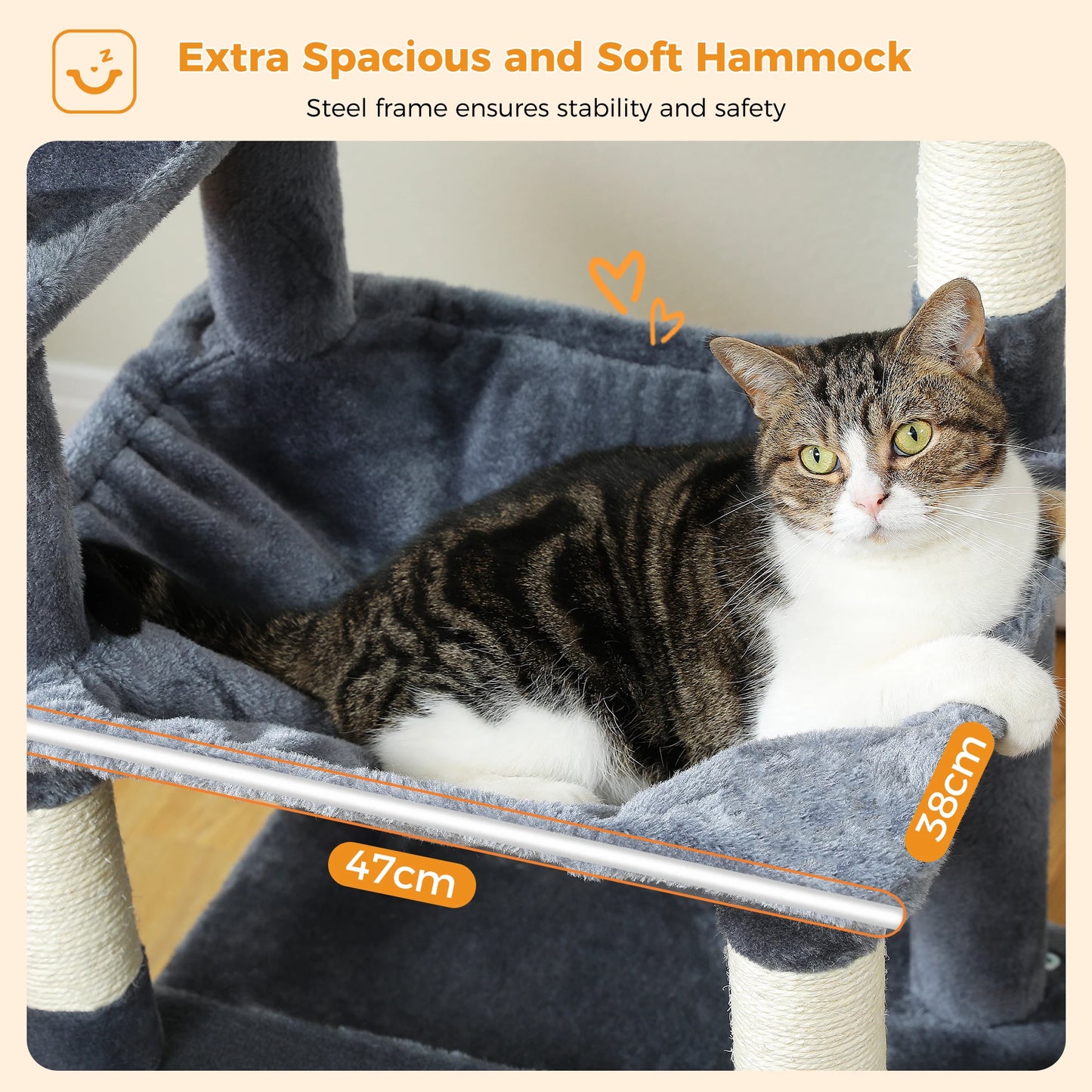 PAWZ Road Large Cat Tree And Tower For Indoor Cats