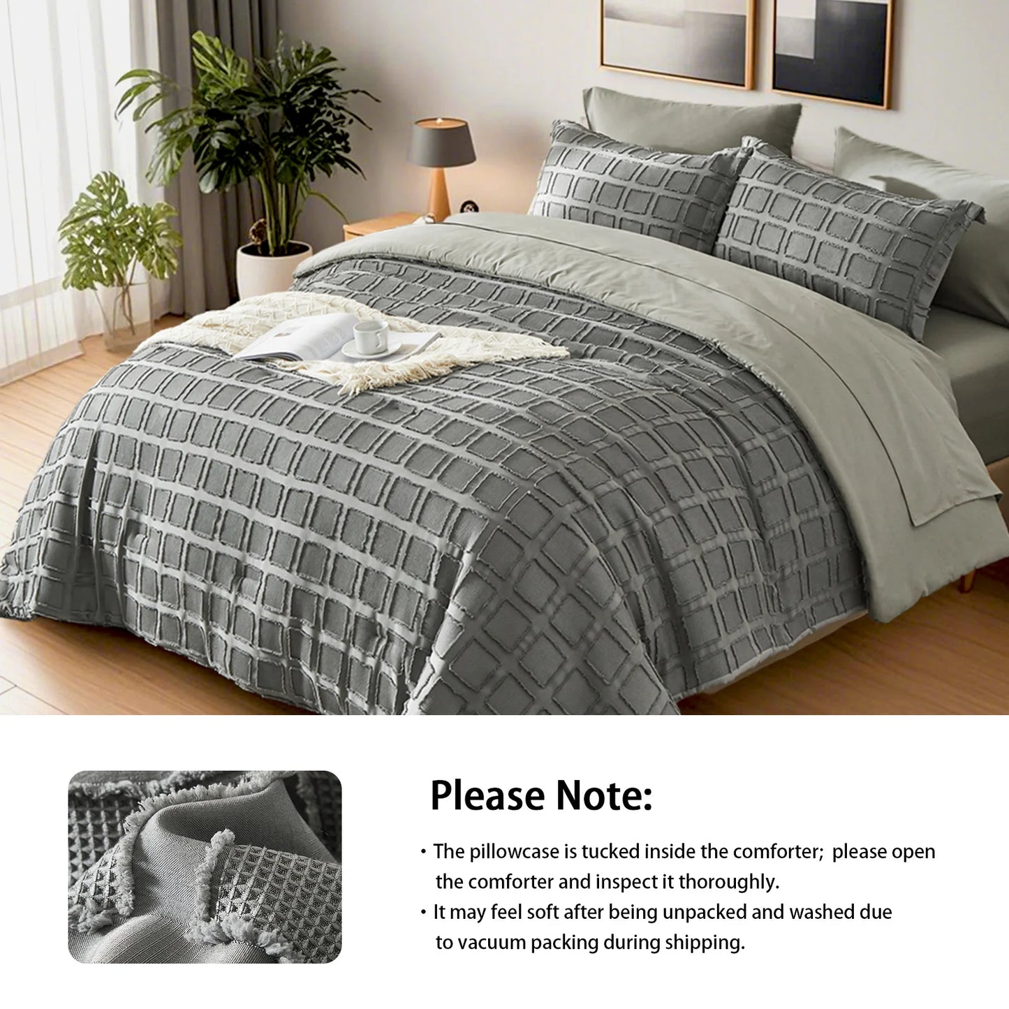 FIBERHignconcerned Comforter Set Microfiber Bedding
