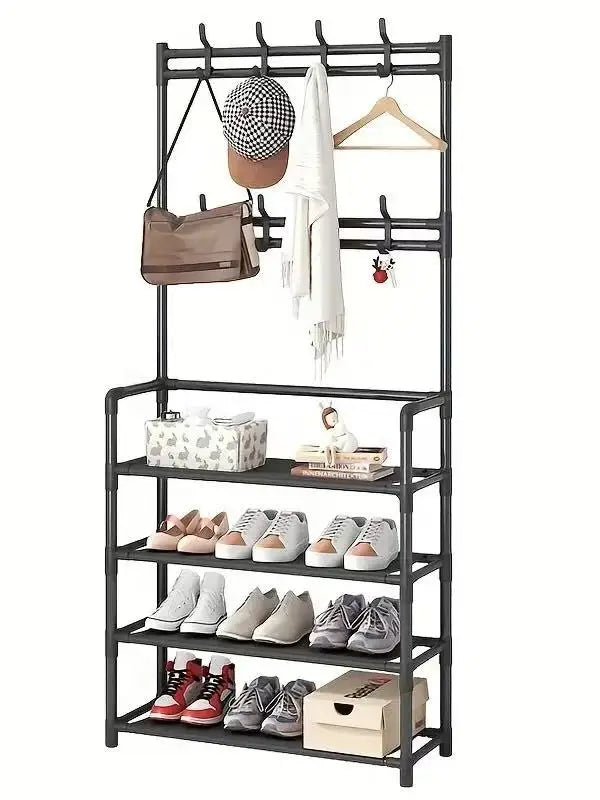 EZHomeEssentials Iron Shoe Hanger And Hallway Organizer
