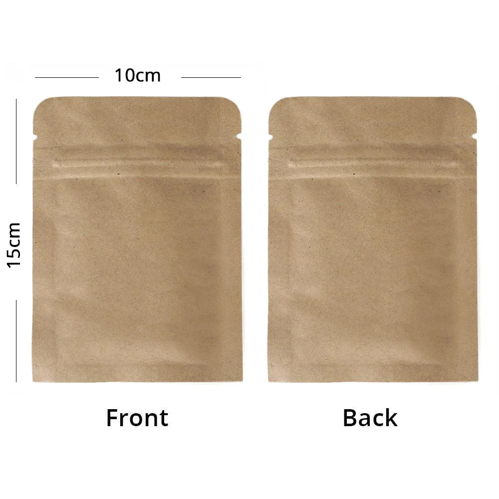 VoluPack Mylar Bags Tear Notch Smell Proof Zip Lock