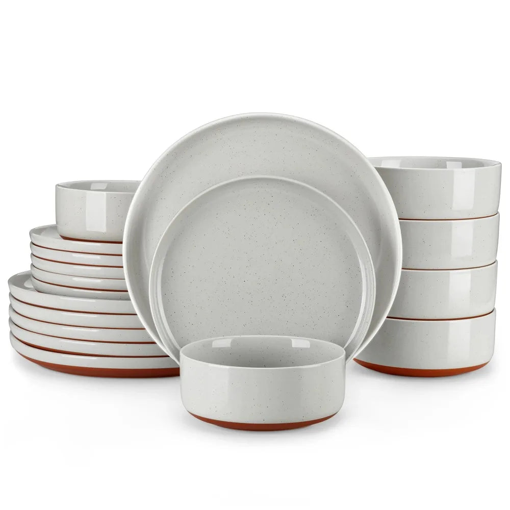 EZHomeEssentials Malacasa Tara Stoneware Dinner Set