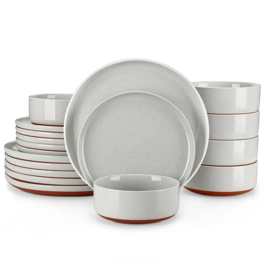 EZHomeEssentials Malacasa Tara Stoneware Dinner Set