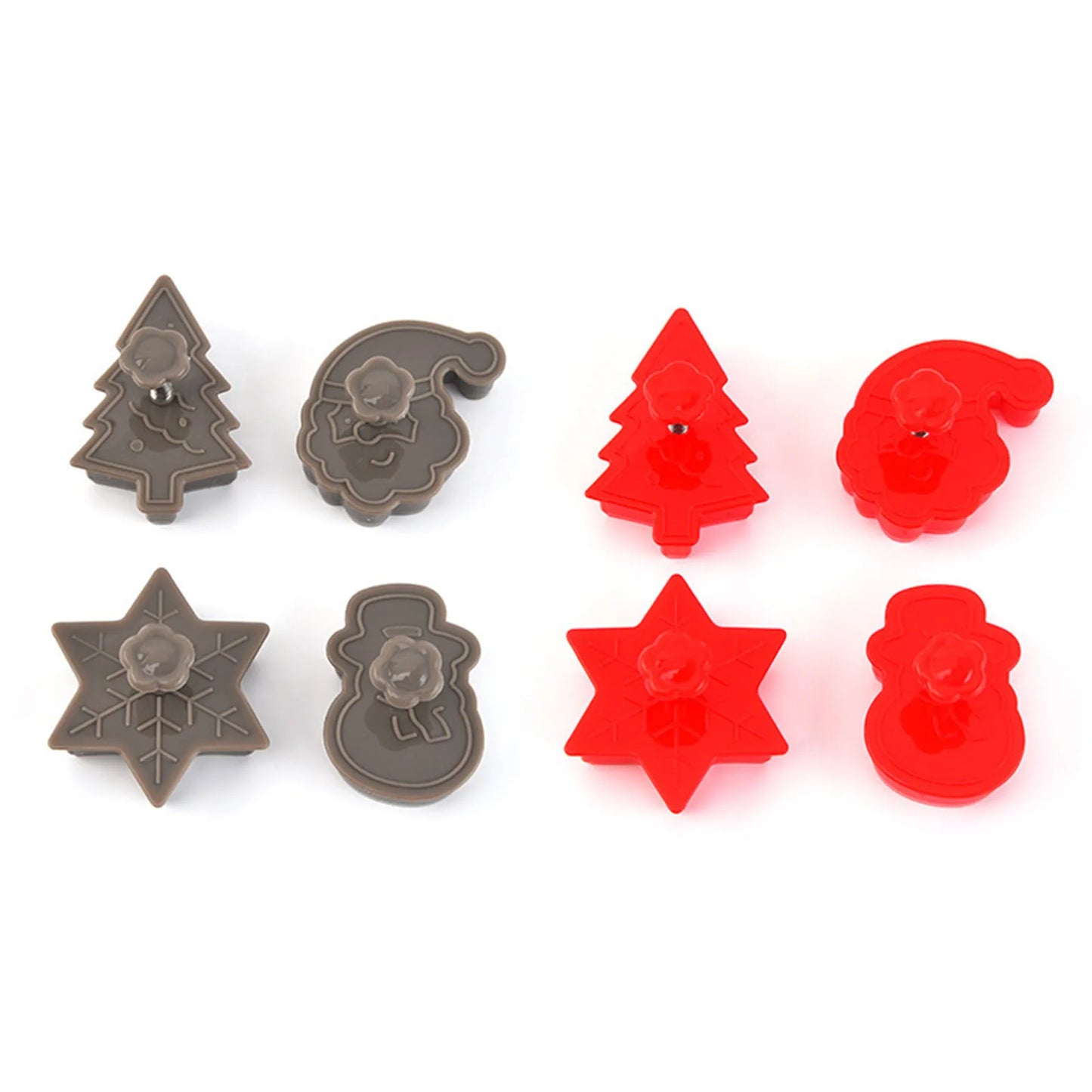 Cookie Tools Christmas 3D Cookie Cutter Set Embossing Molds