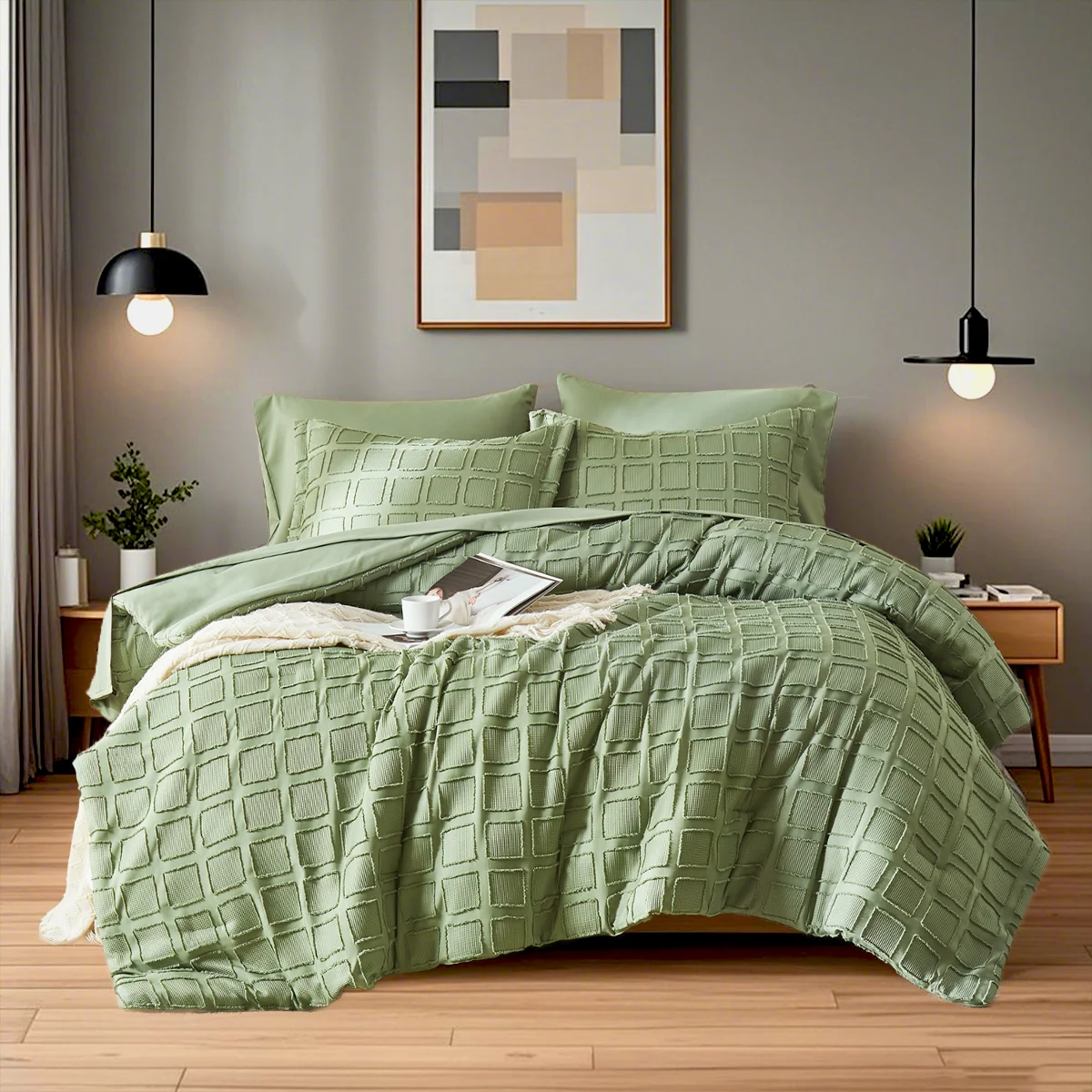 FIBERHignconcerned Comforter Set Microfiber Bedding