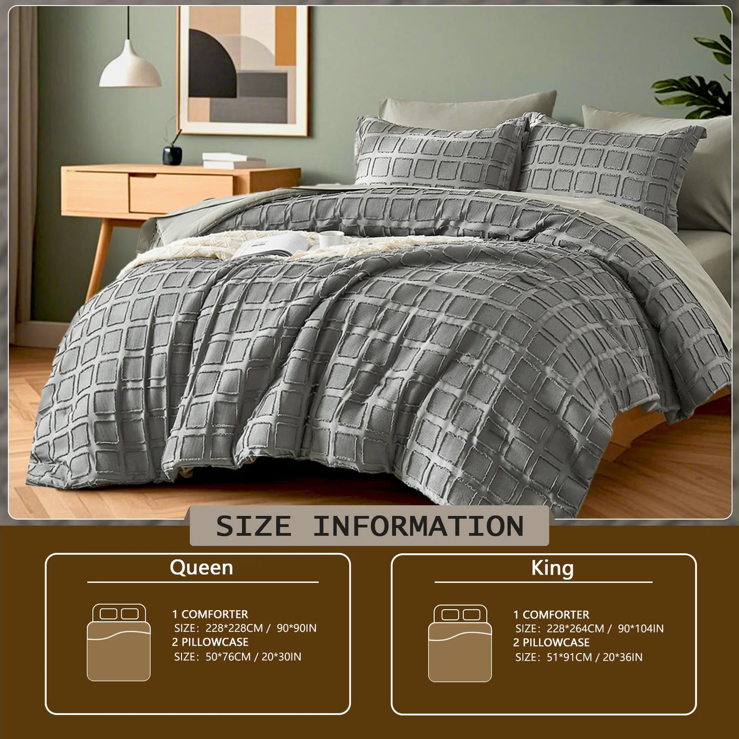 FIBERHignconcerned Comforter Set Microfiber Bedding