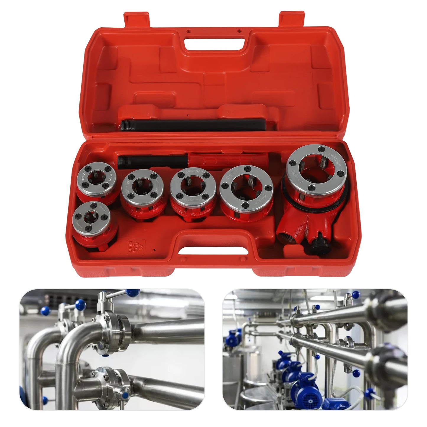 Hign-concerned Pipe Threading Kit BSPT Manual Threader Tool