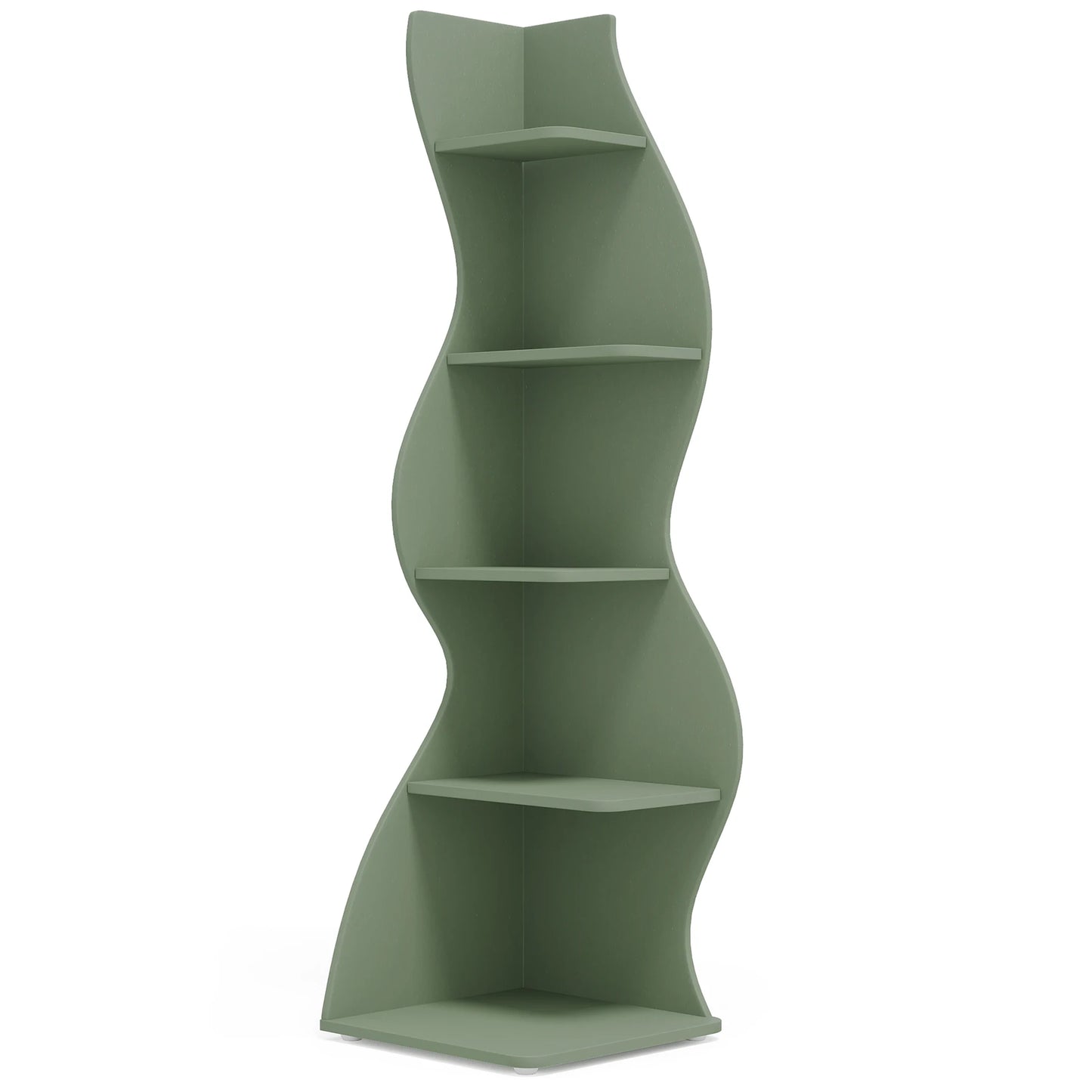 5-Tier Corner Shelf Wall Bookshelf Plant Stand