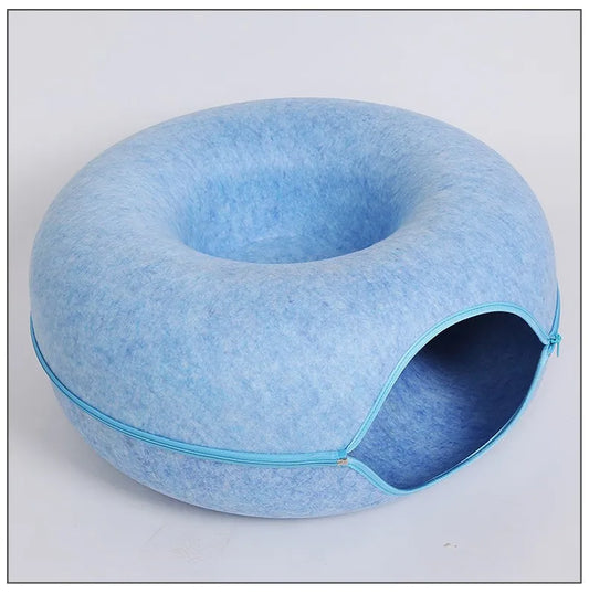 Donut Cat Bed Tunnel Toy For Cats And Kittens