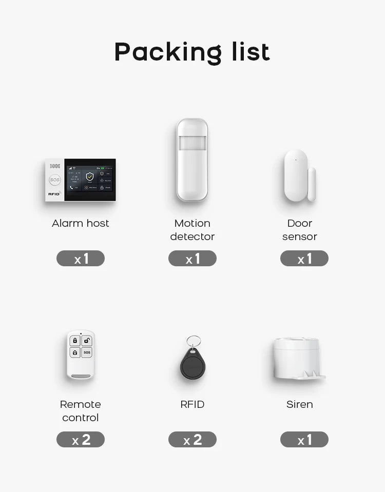PGST WiFi Smart Life Home Alarm Kit With Motion Sensor