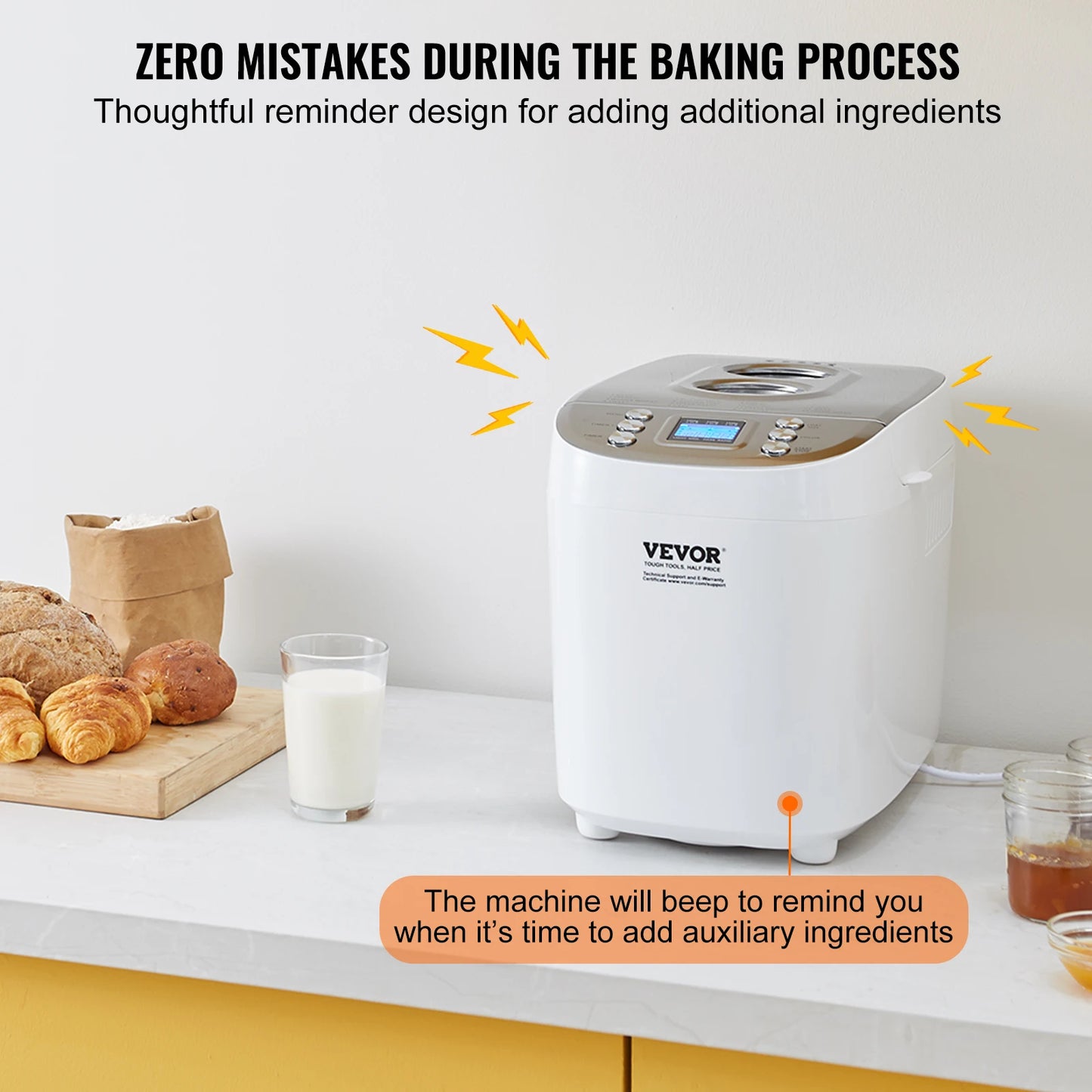 SucceBuy 15 In 1 Bread Maker With Gluten Free Setting
