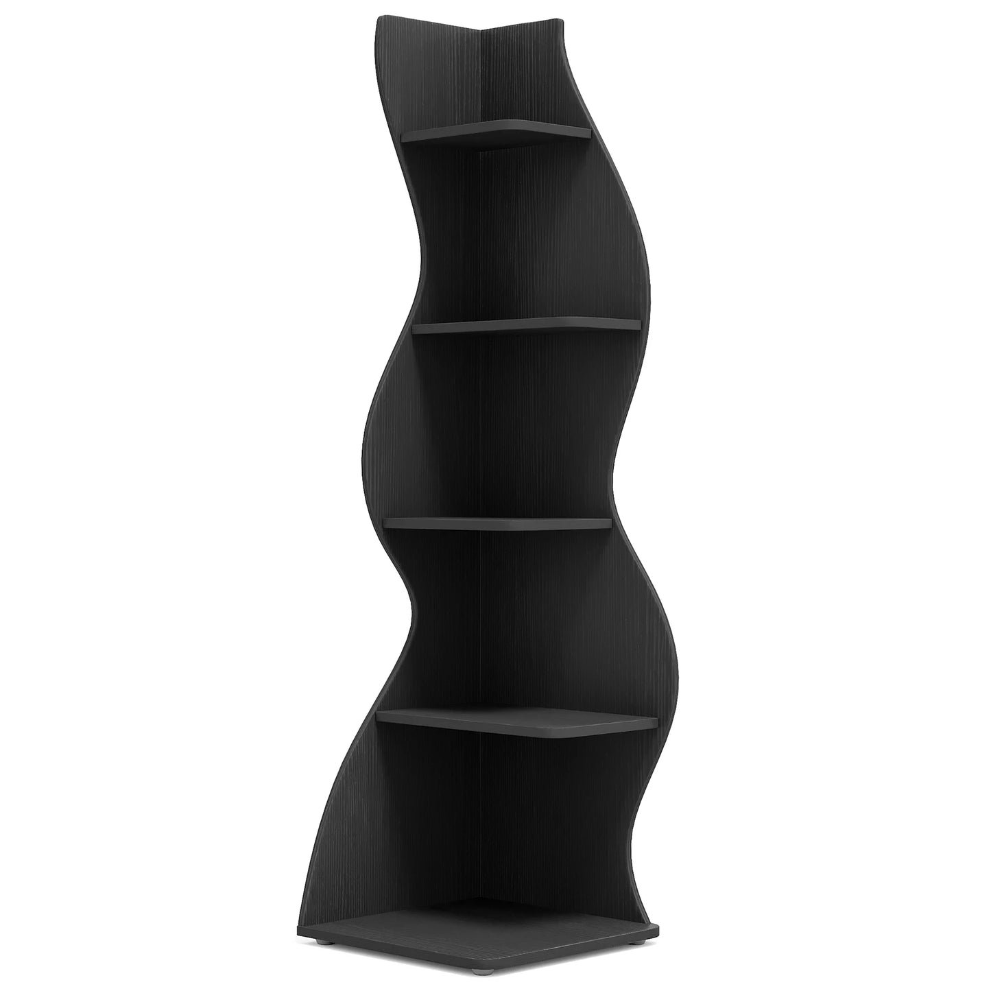 5-Tier Corner Shelf Wall Bookshelf Plant Stand