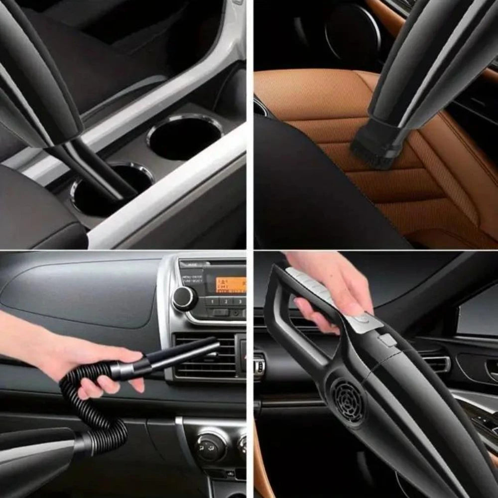 12V Portable Car Vacuum Cleaner, Dry-Wet Cleaning for Vehicles & Home, Compact Efficient