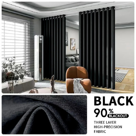 Blackout Room Divider Curtain 2Pc Noise Reduction