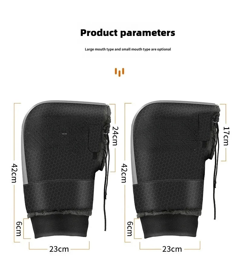Winter Thermal Waterproof Motorcycle Handlebar Muffs