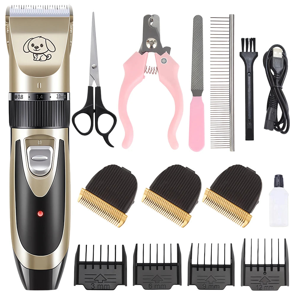 Hign-concerned Pet Clipper Kit Rechargeable Hair Trimmer